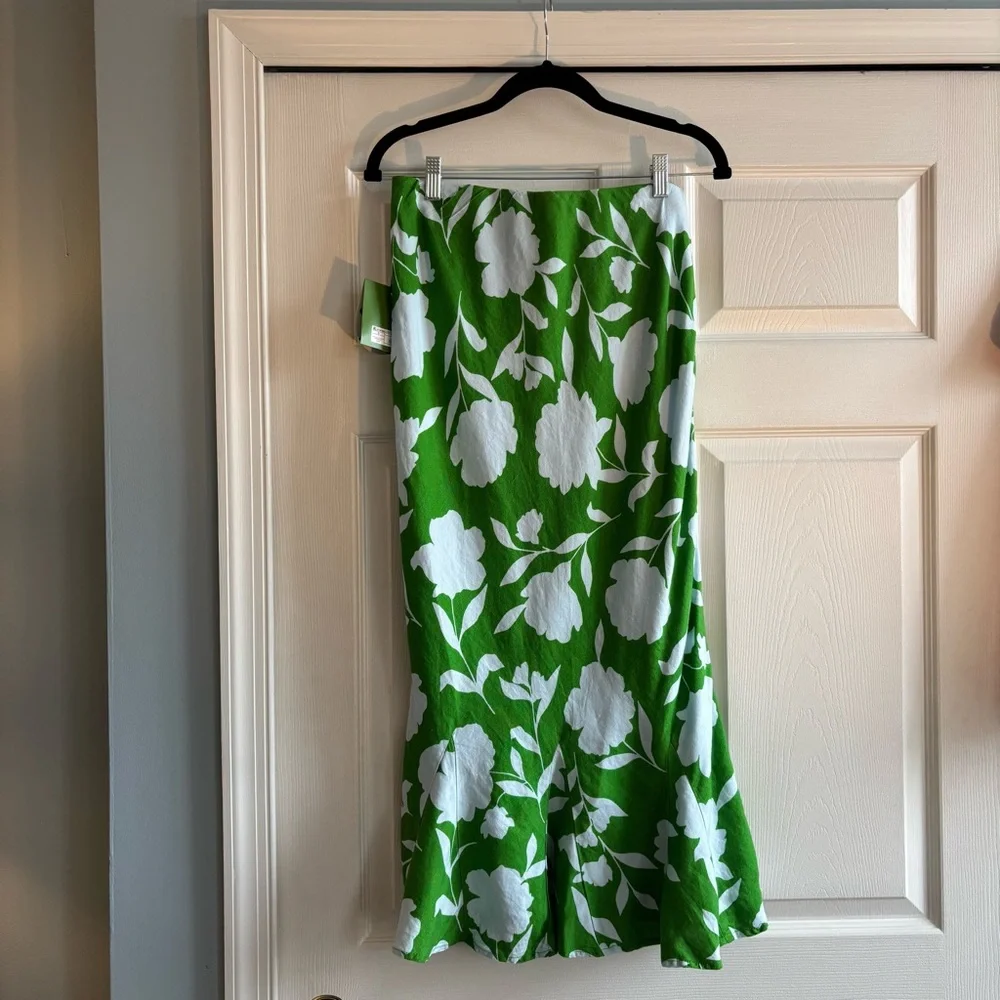 NWT Kate Spade x Target Green Floral Skirt - Picture 4 of 10